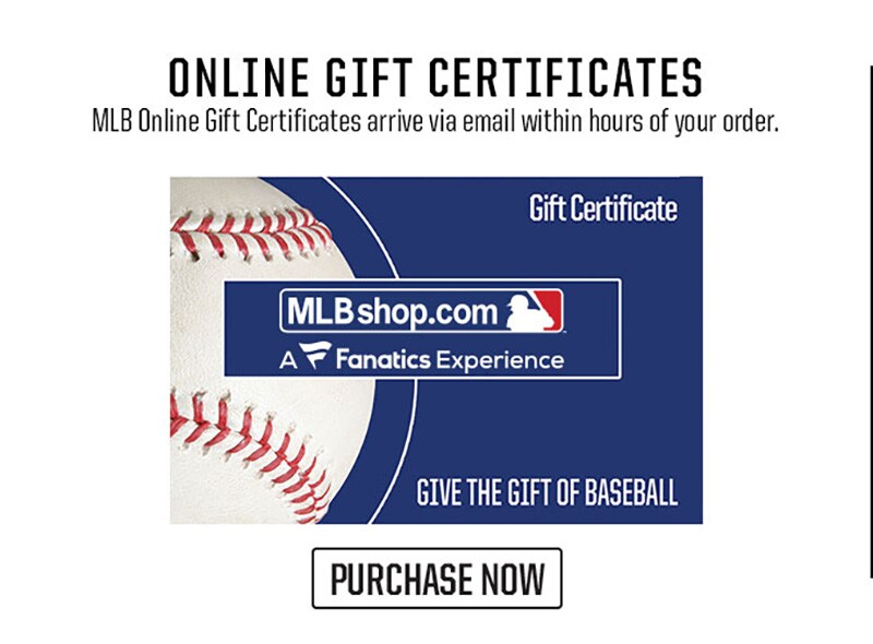 mlb shop online gift certificates